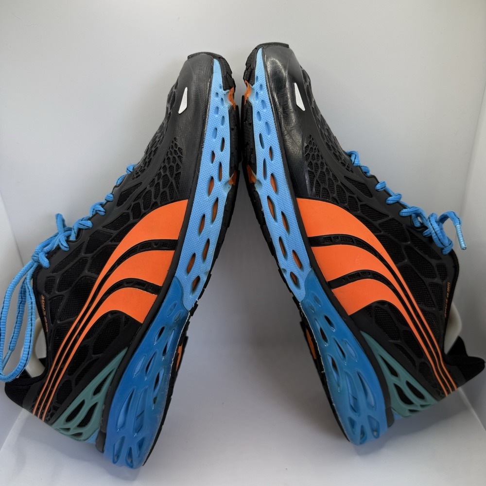 Puma Bioweb Elite Orhtolite Men's 11 Black‎ Blue Orange Running Shoes 186437-07 - Picture 5 of 11
